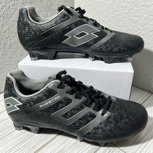 Lotto Maestro 700 IV FG M50 men’s Soccer Cleats shoes‎ black size 7 EU 39 - Picture 1 of 12
